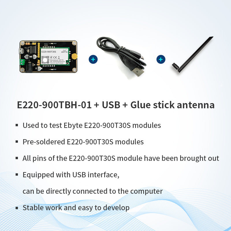 Ebyte E220-T Series Cost-effective LoRa Wireless Serial Port Module LoRa Spread Spectrum 433/868/915MHz 22/30dBm 5/10KM