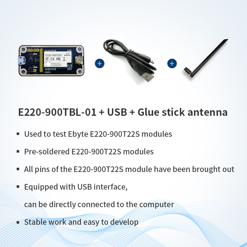 Ebyte E220-T Series Cost-effective LoRa Wireless Serial Port Module LoRa Spread Spectrum 433/868/915MHz 22/30dBm 5/10KM