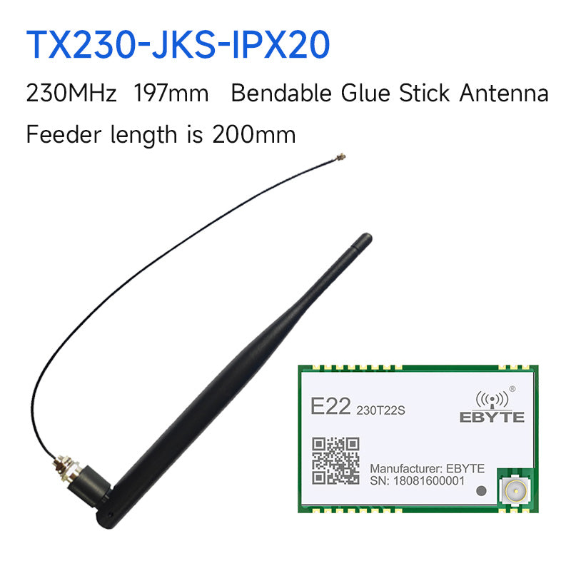 SX1262 LoRa Wireless-Modul 230 MHz UART RF-Modul SMD 5 km E22-230T22S-V2 IPEX/Stempellochantenne WOR Datumsübertragungsmodul