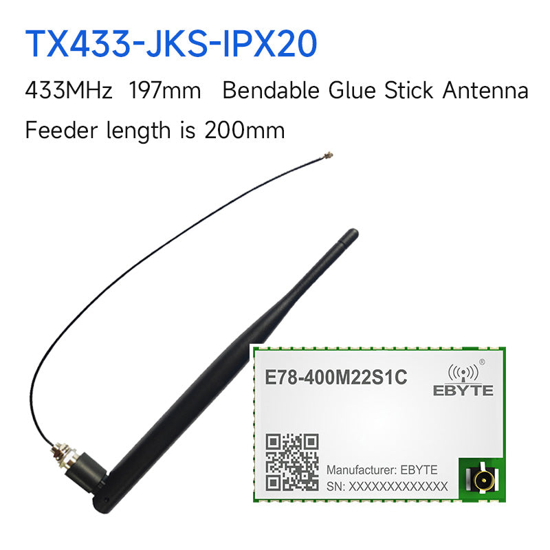 EBYTE E78-400M22S1C ASR6601 LoRa Wireless Module 433Mhz 470Mhz LoRaWAN LinkWAN 6km RF Transceiver Receiver IPEX Stamp Hole