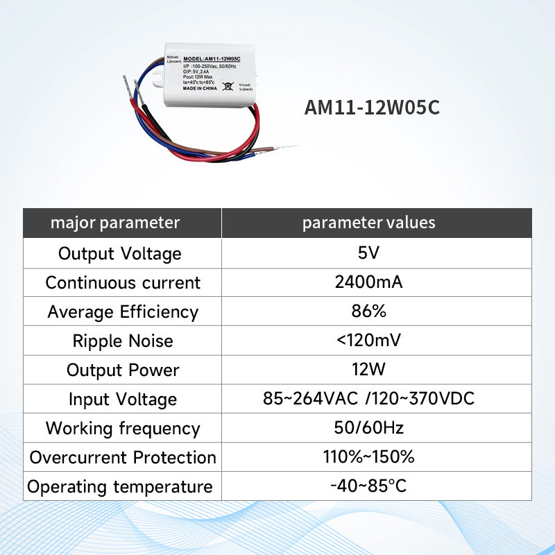 Ebyte AM11/AM31-C Series Industrial Grade AC-DC Isolated Step-down Power Module Supply Lightning protection Circuit 5W 12W