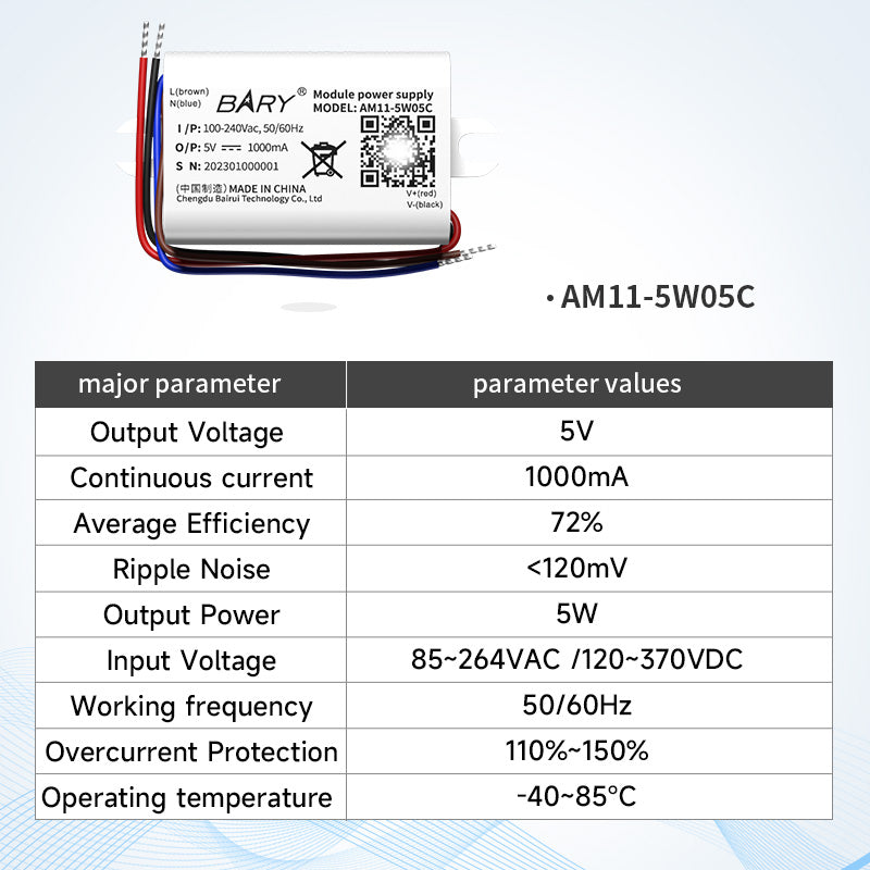 Ebyte AM11/AM31-C Series Industrial Grade AC-DC Isolated Step-down Power Module Supply Lightning protection Circuit 5W 12W