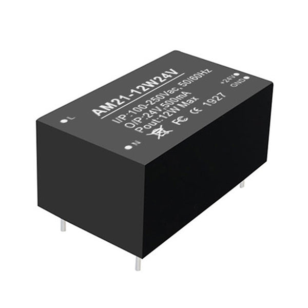 2PCS 12W AC-DC Buck Power Supply Module Small Size Low Power Consumption CDEBYTE AM21-12W24V Shell Protection Power Module