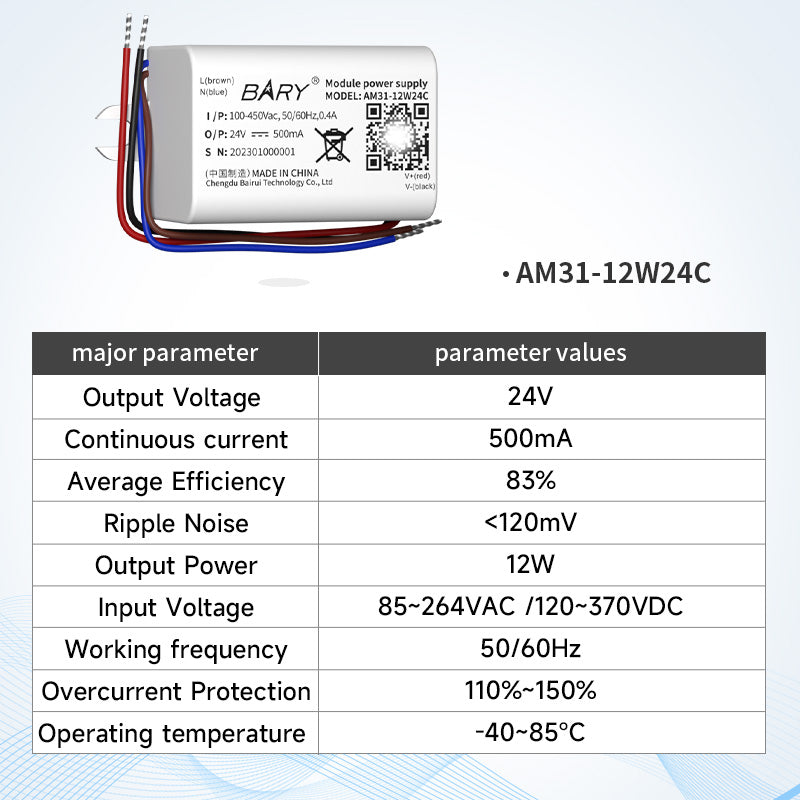 Ebyte AM11/AM31-C Series Industrial Grade AC-DC Isolated Step-down Power Module Supply Lightning protection Circuit 5W 12W