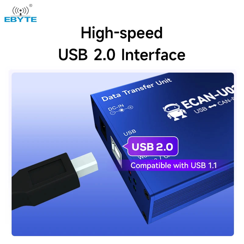 EBYTE OEM/ODM ECAN-U01S high performance can relay 8-28v DC can bus interface usb to can ethernet