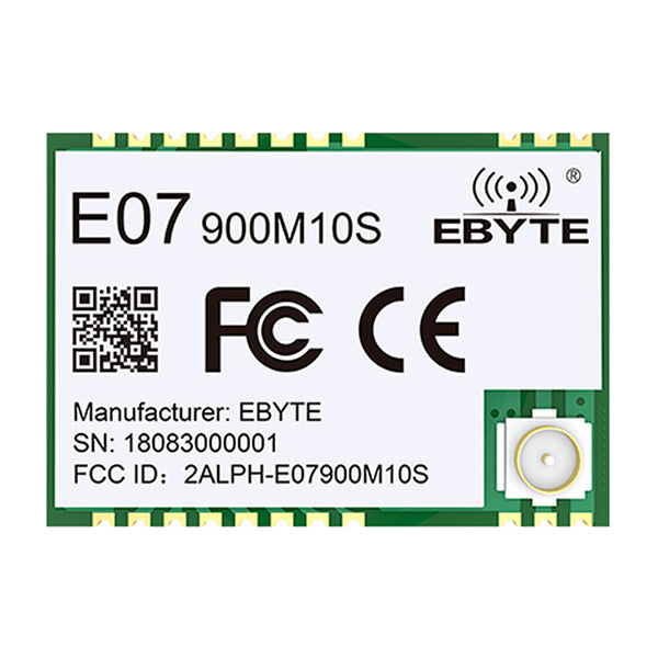 EBYTE E07-900M10S TI CC1101 Drahtloses HF-Modul 868 MHz 915 MHz IPEX/Stempellochantenne Lange Reichweite 1,5 km SMD-Paket SPI-Funkmodul
