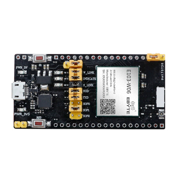 CC3235 WLAN-Modul-Testboard EBYTE E103-W06-TB USB-Schnittstelle Einfach zu verwendendes vorgeschweißtes E103-W06 TTL-Testboard