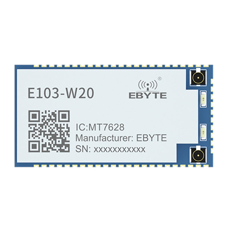 EBYTE E103-W20(7628) MT7628AN IEEE802.11b/g/n 24dBm Serial port to wifi low power consumption wifi modules