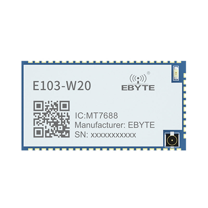 EBYTE E103-W20(7688) MT7628AN IEEE802.11b/g/n 24dBm Serial port to wifi low power consumption wifi modules