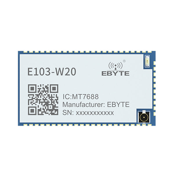 EBYTE E103-W20(7688) MT7628AN IEEE802.11b/g/n 24dBm Serial port to wifi low power consumption wifi modules