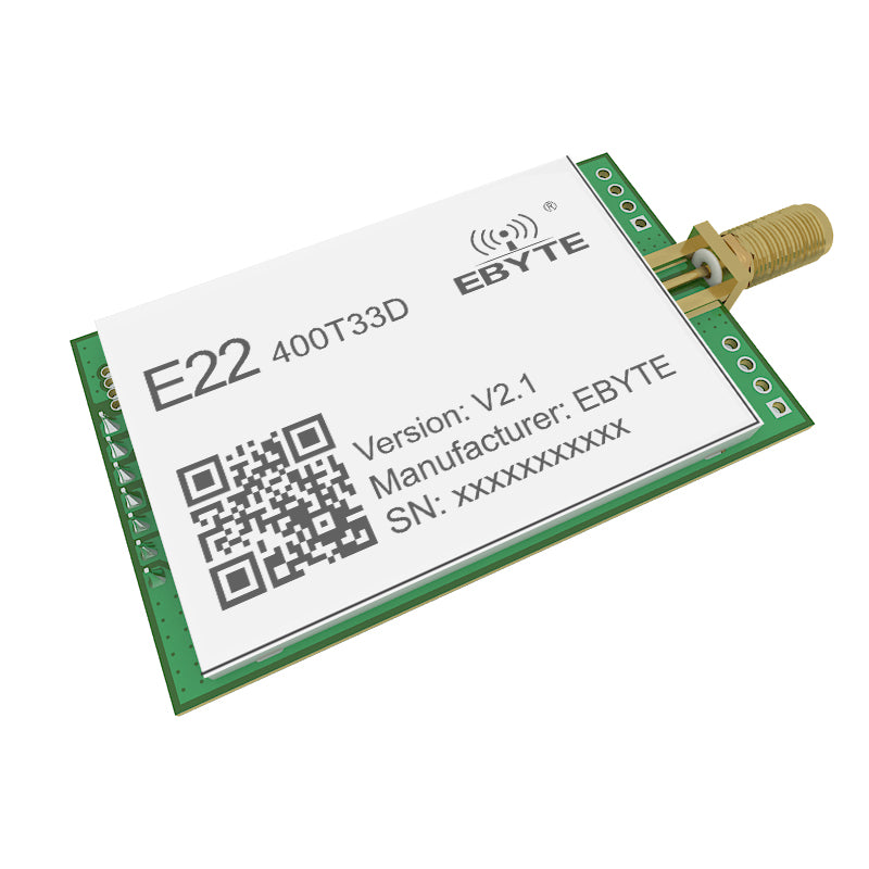 EBYTE E22-400T33D-V2.1 SX1262 Lora Wireless Module 33dBm 400MHz Long Distance 16KM RSSI SMA-K Small Size UART DIP Module
