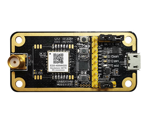 Плата для тестирования модуля LoRa LLCC68 CDEBYTE E220-400MBL-02 Предварительно припаянный E220-400MM22S Комплект для тестирования USB-интерфейса с антенной