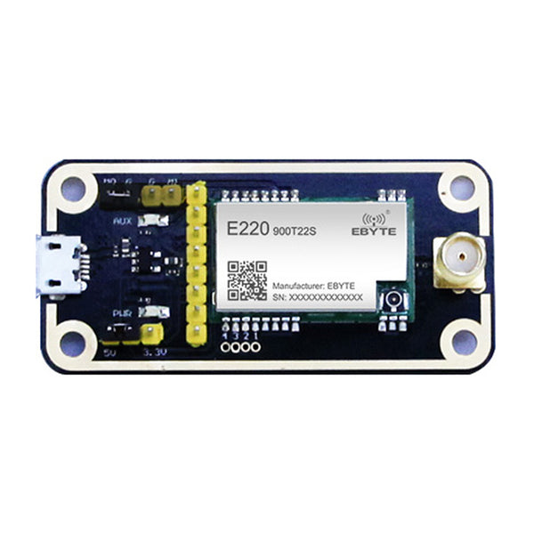 LoRa Test Board LLCC68 Modul 868 MHz 915 MHz Test Kit USB-Schnittstelle und Antenne UART Wireless Modul CDEBYTE E220-900TBL-01 