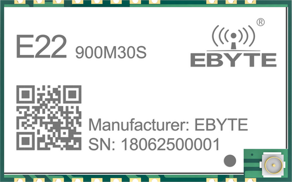 EBYTE E22-900M30S SX1262 Модуль LoRa 868 МГц Беспроводной модуль 30 дБм Диапазон 12 км Антенна IPEX Интерфейс SPI Низкое энергопотребление