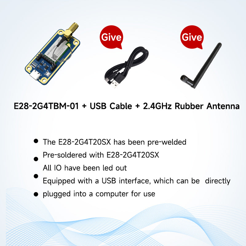 Ebyte E28-2G4T Series 2.4G Wireless Serial Port Module LoRa Spread Spe ...
