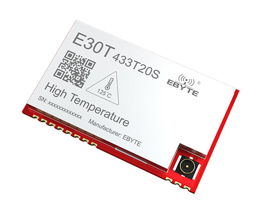 Kabelloses serielles Anschlussmodul EBYTE E30T-433T20S 150℃ Hochtemperaturbeständigkeit 425~450,5 MHz 20 dBm IPEX FEC RSSI 3,5 KM SMD