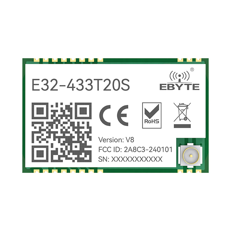 Ebyte E32-433T20S-V8.X SX1278 Lora Wireless Module 5.5km Long Transmission Range IPEX/Stamp Hole Antenna LoRa Spread Spectrum Module