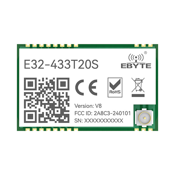 SX1278 Lora Wireless Module 5.5km Long Transmission Range E32-433T20S-V8.X IPEX/Stamp Hole Antenna LoRa Spread Spectrum Module