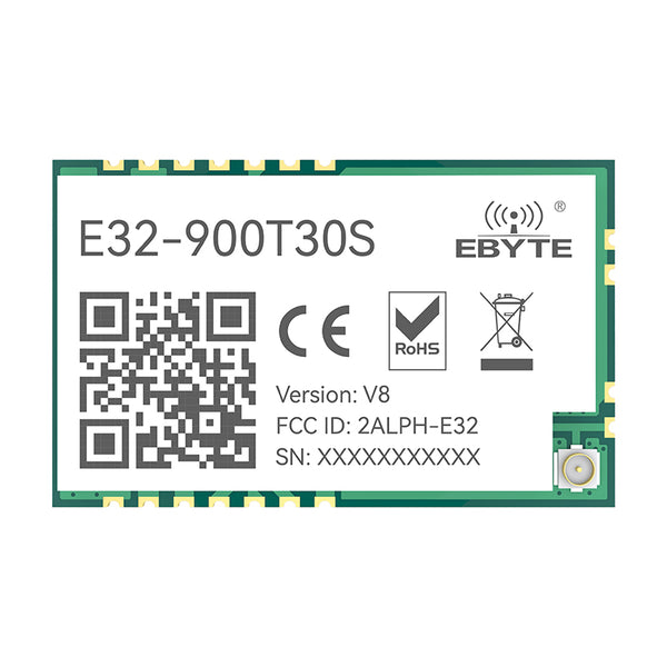 LoRa 868MHz 1W Long Range 8000m Wireless Transmitter und Receiver RF Modul EBYTE E32-900T30S SMD Stamp Hole Wireless Modul