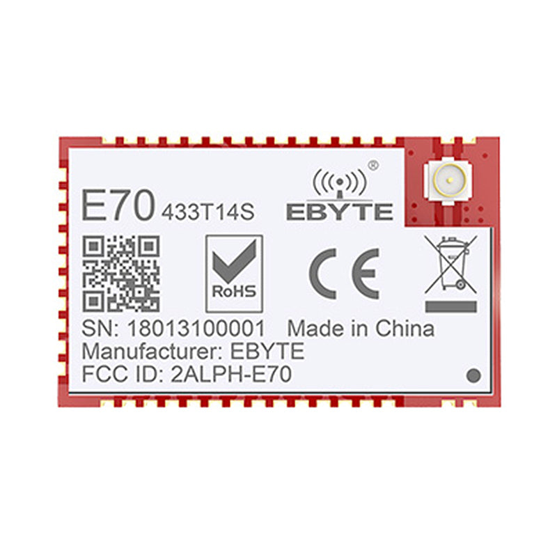 Беспроводной модуль CC1310 UART 433 МГц, 14 дБм, радиочастотный передатчик, получает небольшой радиочастотный модуль SMD типа с интерфейсом IPEX EBYTE E70-433T14S
