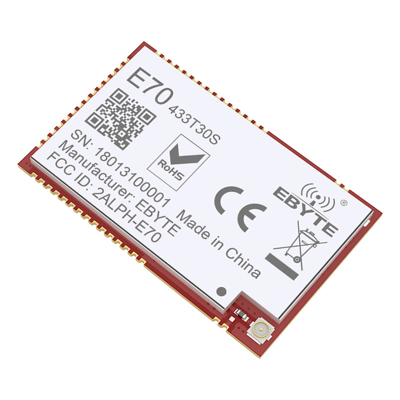 EBYTE E70-433T30S CC1310 433MHz Module Wireless Transceiver 30dBm UART Interface Long Distance 6km IPEX Antenna Receiver
