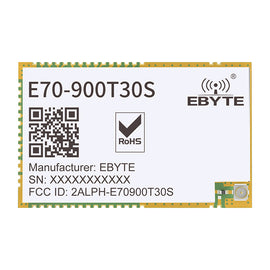 EBYTE E70-900T30S TI CC1310 chip UART Wireless Module Modbus RSSI 30dBm High-Speed Continuous Transmission IPX/Stamp Hole Antenna Module