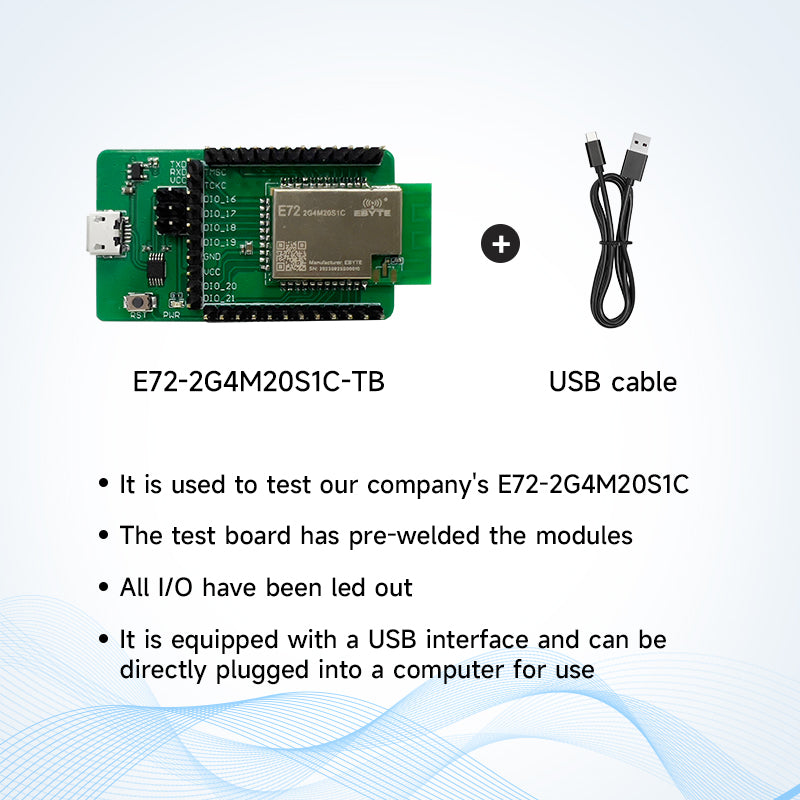 Ebyte E72 Series Wireless System-on-Chip Module Small Size Low Power Consumption 2.4GHz TI chip CC2630 CC2640 20dBm UART/IO smart hone