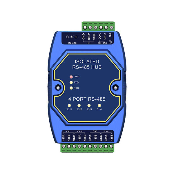 Industrial 4-way Cache RS485 Hubs Photoelectric Isolation DC9-40V CDEBYTE E810-R14 ESD Protection Power and Signal Isolation