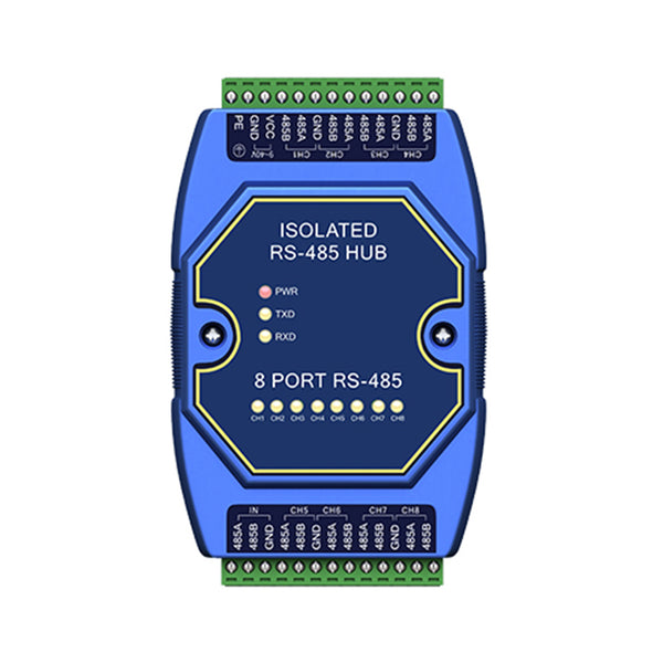 Photoelectric Isolation Industrial DC9-40V 8-way Cache RS485 Hubs CDEBYTE E810-R18 ESD Protection Power and Signal Isolation