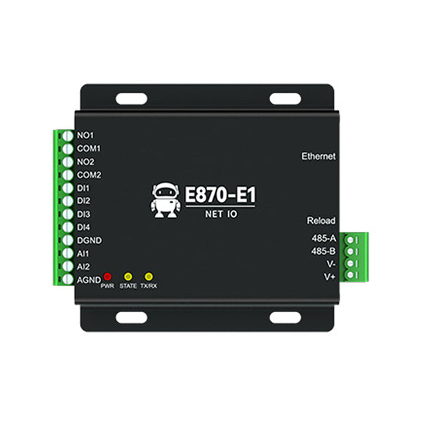 Контроллер ввода-вывода шлюза Edge Acquisition Ethernet RS485 4DI 2DO 2AI CDEBYTE E870-E1 Протокол TCP/UDP/MQTT Modbus DC 8~28В