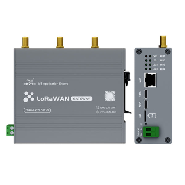 EBYTE E870 O Series LoRaWAN Gateway Industrial-grade Multi-channewireless Gateway Half-duplex LoRa 470/868/915MHz 27dBm 3km