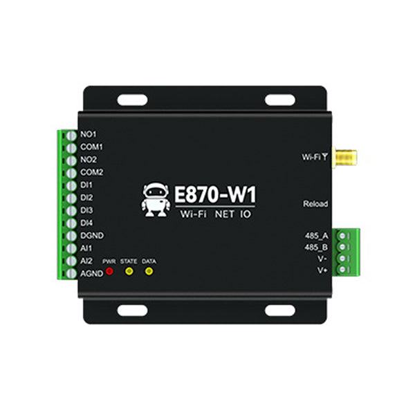 Edge Acquisition Gateway IO Controller WIFI RS485 4DI 2DO 2AI CDEBYTE E870-W1 TCP/UDP/MQTT Protocol Modbus DC 8~28V E870-W1