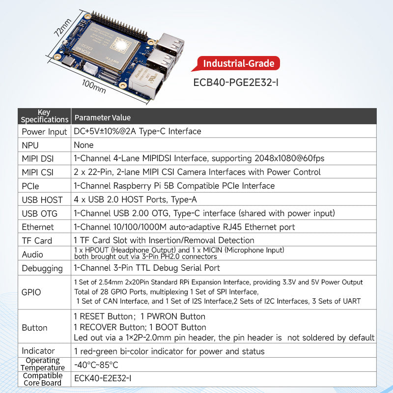 Embedded Core Embedded Core Board Industrial-grade Single-board Computer – Ebyte ...