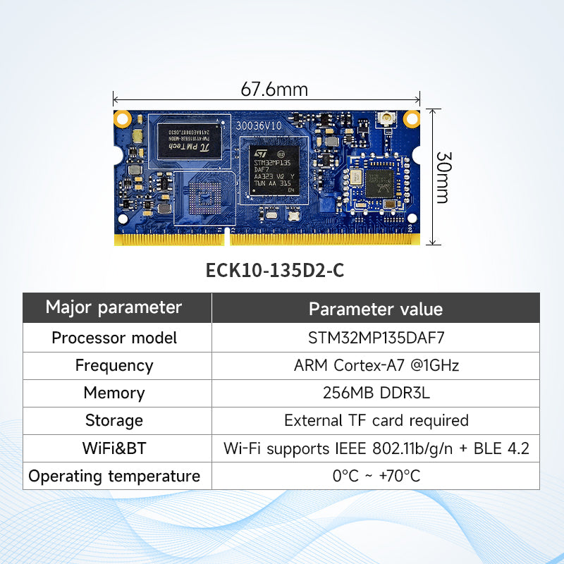 Ebyte ECK10 Series Industrial-grade Embedded Core Board Cost-effective ST ARM Cortex-A7 Processor Core Board Linux 256/512MB