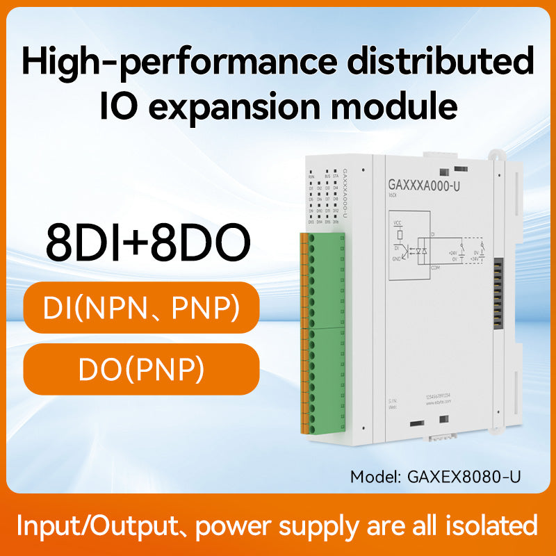 Ebyte M31 Series 4DI+4DO+4AI 8DI+8DO Modbus TCP/RTU RJ45 RS485 Second Generation High Performance Distributed IO Host Extension Modules