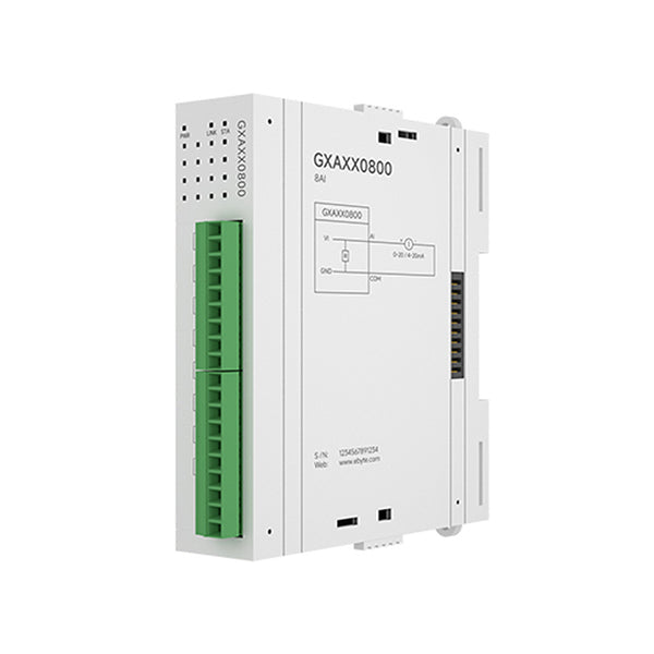 8AI Analog Switch Acquisition RJ45 RS485 CDEBYTE GXAXX0800 Distributed Remote IO Expansion Module Modbus Rapid Debugging PNP NPN