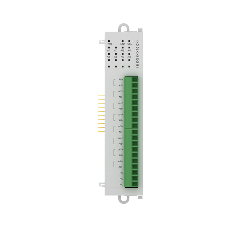 Ebyte GXGXX0800 8AI differential voltage expansion module Support Modbus TCP/RTU RJ45/RS485 Distributed remote IO module