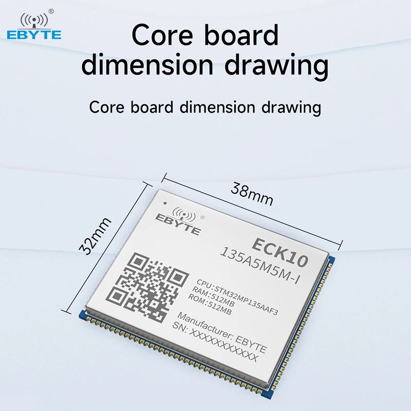 Ebyte ECB10-135A5M5M-I MPU 650MHz 512MB parallel NAND FLASH Single-core Cortex-A7 Industrial-grade devices single-board computer