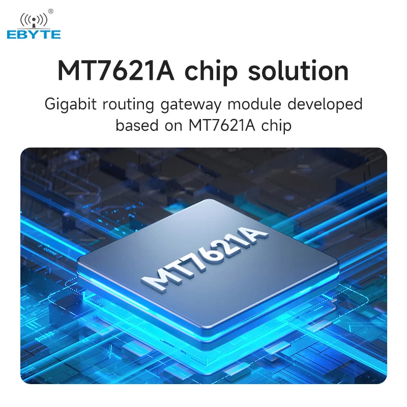 Ebyte EWM103-WF7621A OpenWr Embedded MT7621A Chip 2.4GHz Dual-core Full Gigabit Routing Gateway Module WiFi Router Module