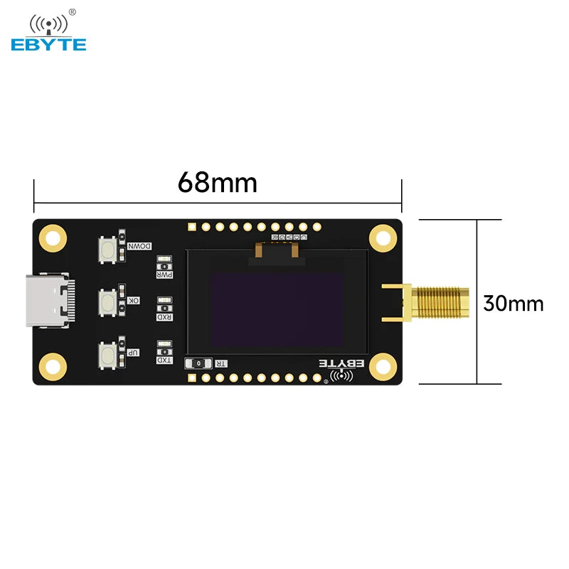 Ebyte E22-400TBL-SC Secondary Development long distance 400MHz OLED screen LORA Offline test evaluation kit RF transceiver