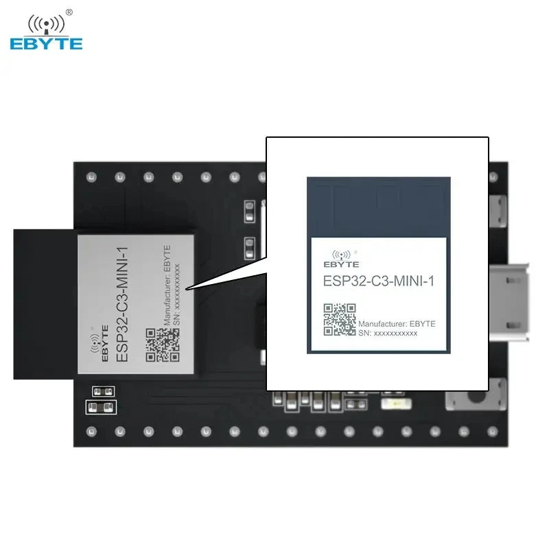 EBYTE OEM ODM ESP32-C3-MINI-1-TB cheap Small size USB interface WiFi modules 2.4~2.5GHz ESP32-C3 esp32 kit