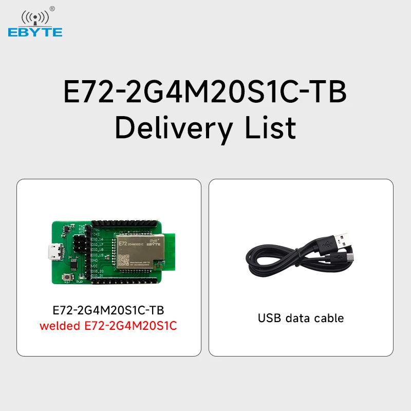 Ebyte E72-2G4M20S1C-TB CC2674P10 2.4G Zigbee Low Energy ble5.3 Multi-protocol Wireless Communication Module Test suite