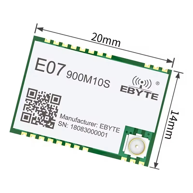 $0.00 Ebyte ODM Buy E07-900M10S TI Costo 26MHz crystal Wireless communication equipment 10dBm 868MHz 915MHz TI CC1101 rf chip SMD wireless module