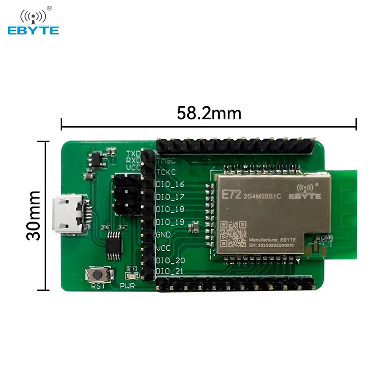 Ebyte E72-2G4M20S1C-TB CC2674P10 2.4G Zigbee Low Energy ble5.3 Multi-protocol Wireless Communication Module Test suite