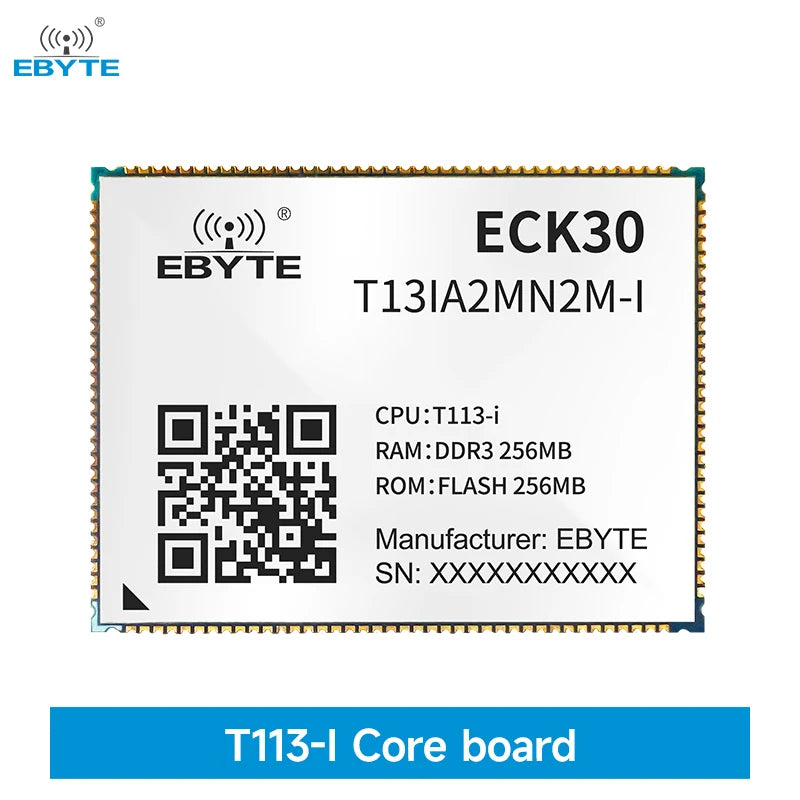 Ebyte ECK30-T13IA2MN2M-I 1.2GHz 256MB Support Linux for HMI IoT T113-i processor Industrial -grade embedded core board