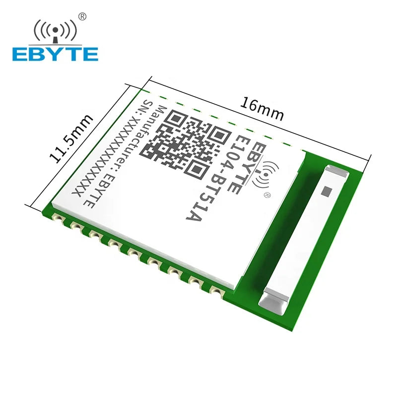 $0.1 Buy 2 (Limit 2)! Pay Shipping Only to Buy Ebyte Price of E104-BT51A TI CC2640 chip BLE 5.0 Module Factory MAC binding beacon ibeacon bluetooth module UART to ble Slave Module PCB Antenna