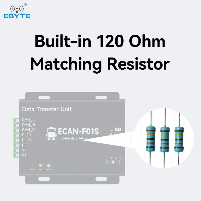 Ebyte OEM/ODM ECAN-F01S CAN2.0 to fiber converter Optical transceiver CAN-BUS to optical cat two-way transparent transmission