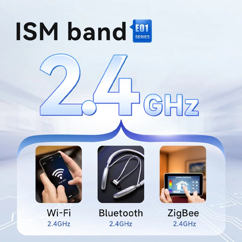 Ebyte E01C Series Si24R1 Chip SPI RF Module 7dBm 2.4G RF Wireless Module 300m Small Size with Built-in PCB Antenna 100mW