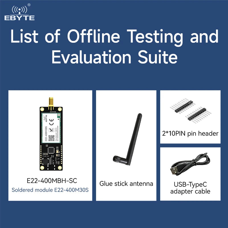 Ebyte E22-400MBH-SC Secondary Development RF transceiver Offline test evaluation kit Lora module development and test board