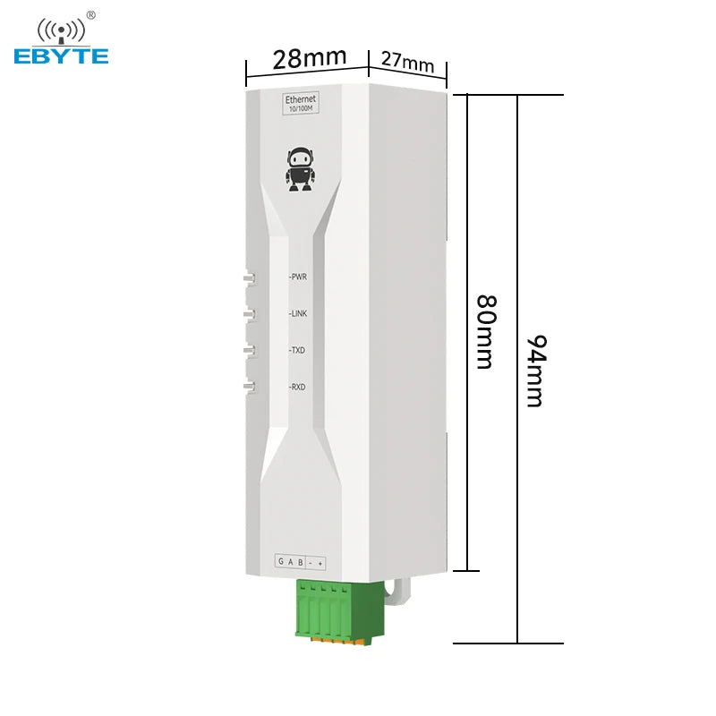 Ebyte NE2-D11P Single Serial Port Server Modbus gateway modes MQTTC/HTTPC IoT Gateway Mode RS485 to Ethernet serial server